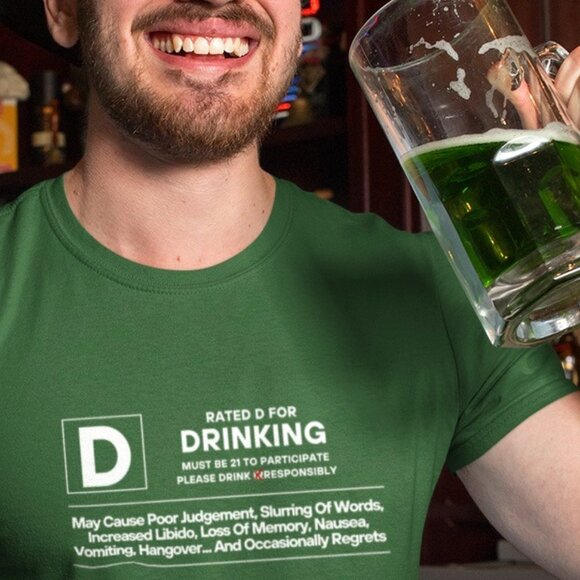 NWT - 47 Colors & XS to 5XL - No Drinking Bar Party Gag T-shirt!! - Unisex - Picture 7 of 11